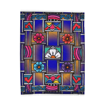 Load image into Gallery viewer, Hopi Floral/Omauw Velveteen Plush Blanket
